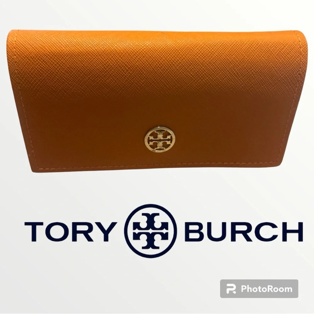 EUC Tory Burch Orange sunglasses case beautiful